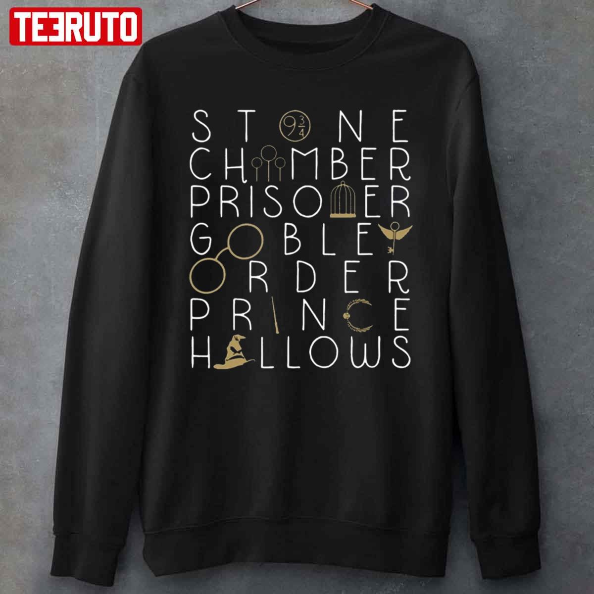 Harry Potter Symbols Key Words 7 Seasons Stone Chamber Prisoner Goble Order Prince Hallows Unisex Sweatshirt