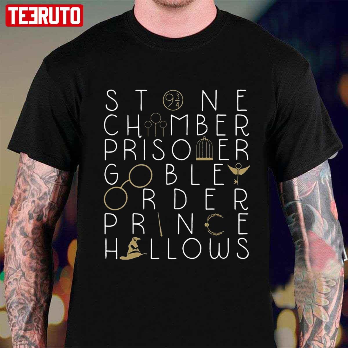 Harry Potter Symbols Key Words 7 Seasons Stone Chamber Prisoner Goble Order Prince Hallows Unisex Sweatshirt