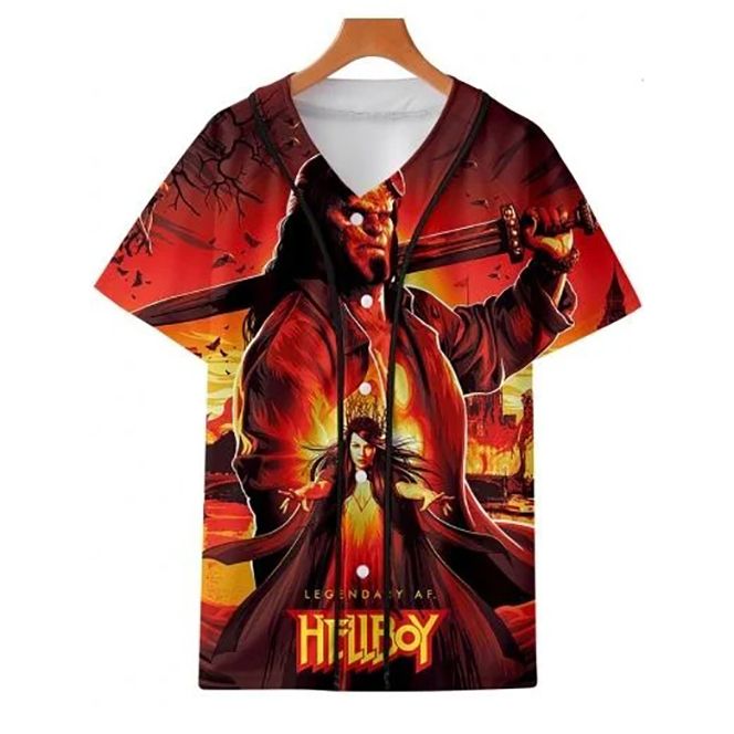 Hellboy New Trendy Cool 4 Gift For Lover Baseball Jersey