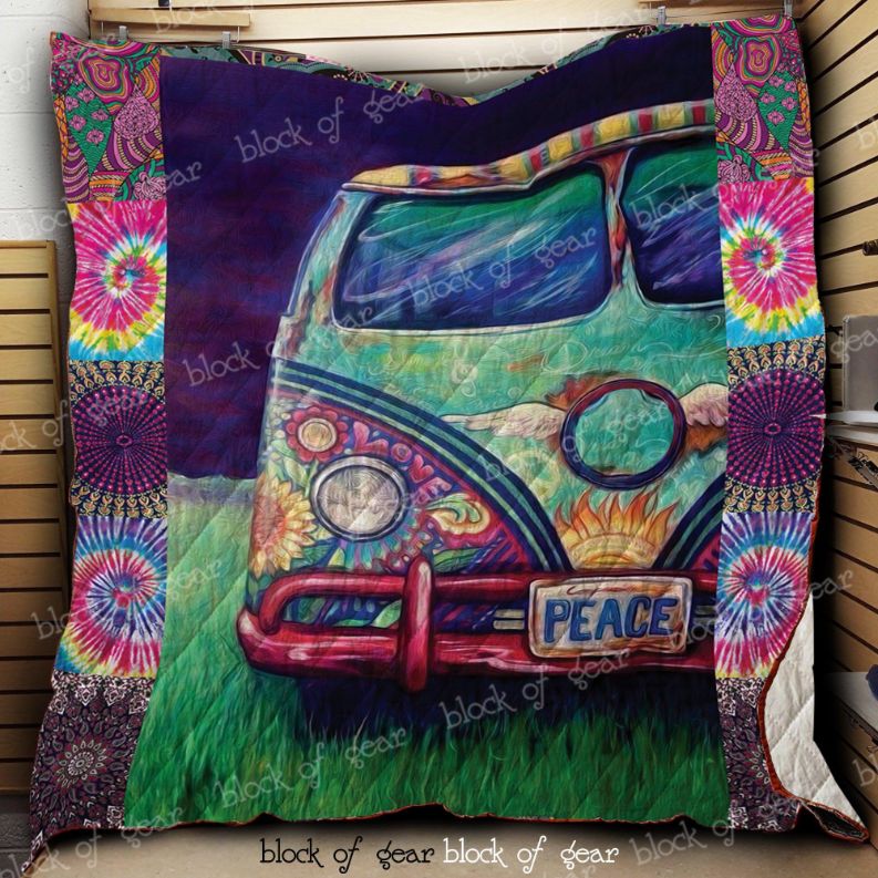 Hippie Bus Quilt Blanket D416 DUP