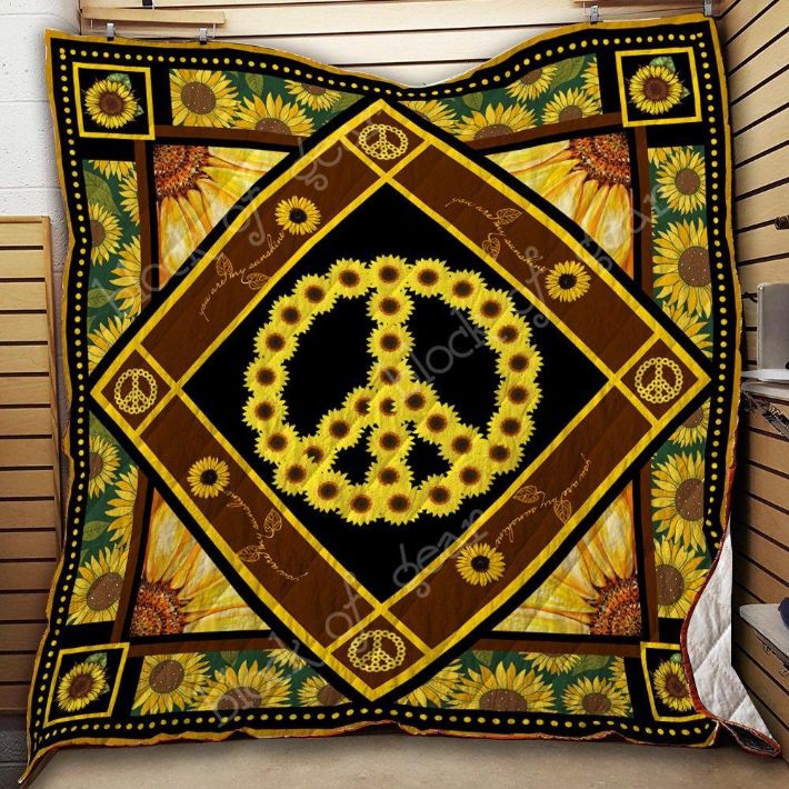 Hippie Sunflower Quilt Blanket Thh798
