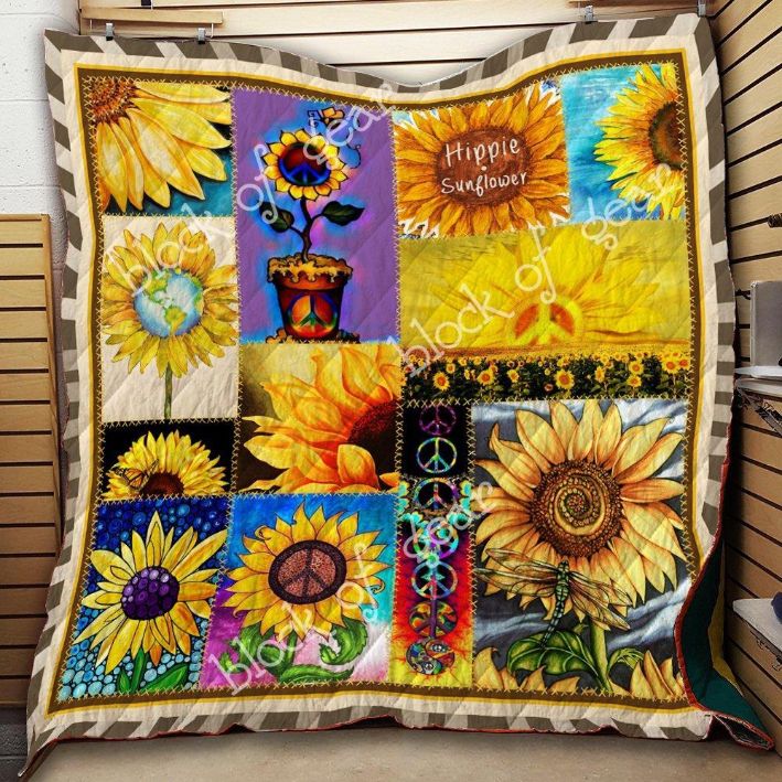 Hippie Sunflower Quilt Th690