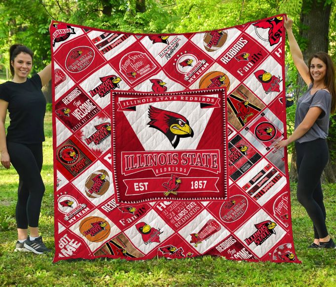 Illinois State Redbirds Quilt Blanket - Teeruto