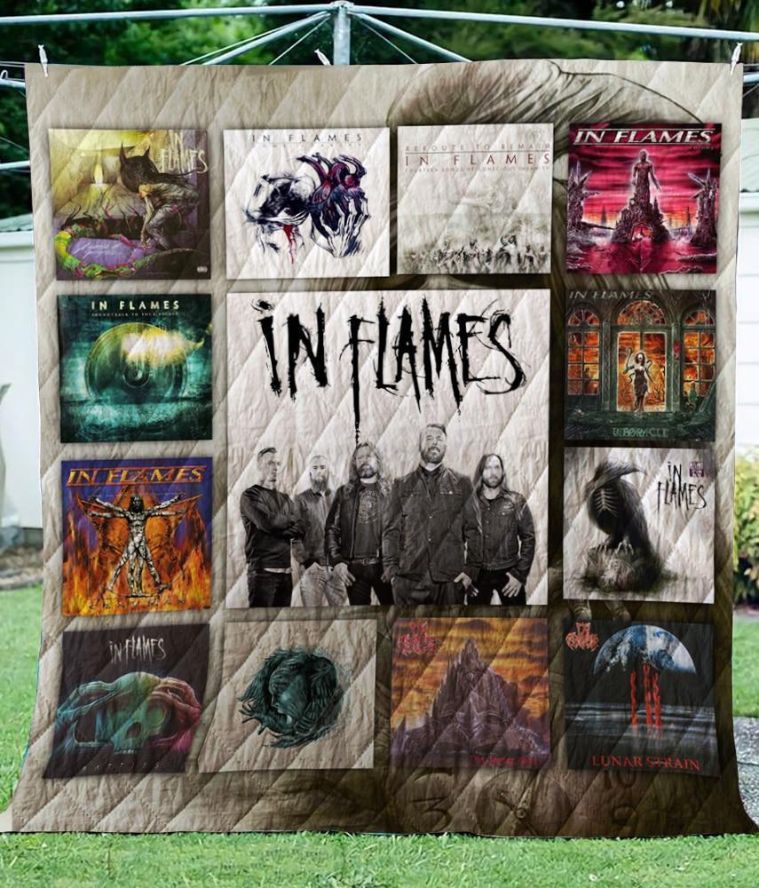 In Flames Albums Quilt Blanket Teeruto 8535