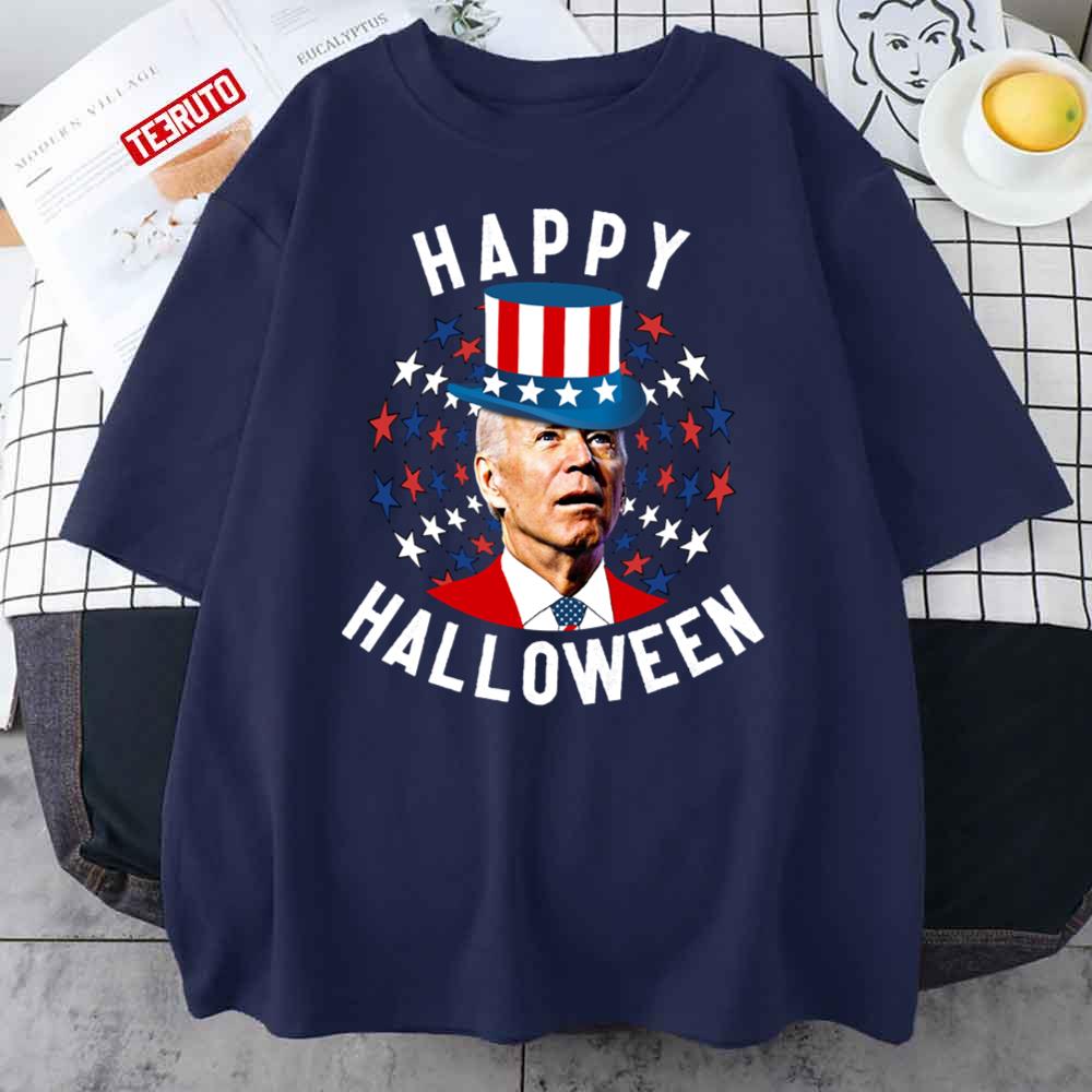 Joe Biden Happy Halloween For Fourth Of July Unisex T-Shirt