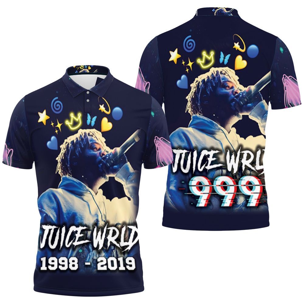 Juice Wrld 999 Emotion Moment Emo Rap Hip Hop Polo Shirt All Over Print Shirt 3d T-shirt