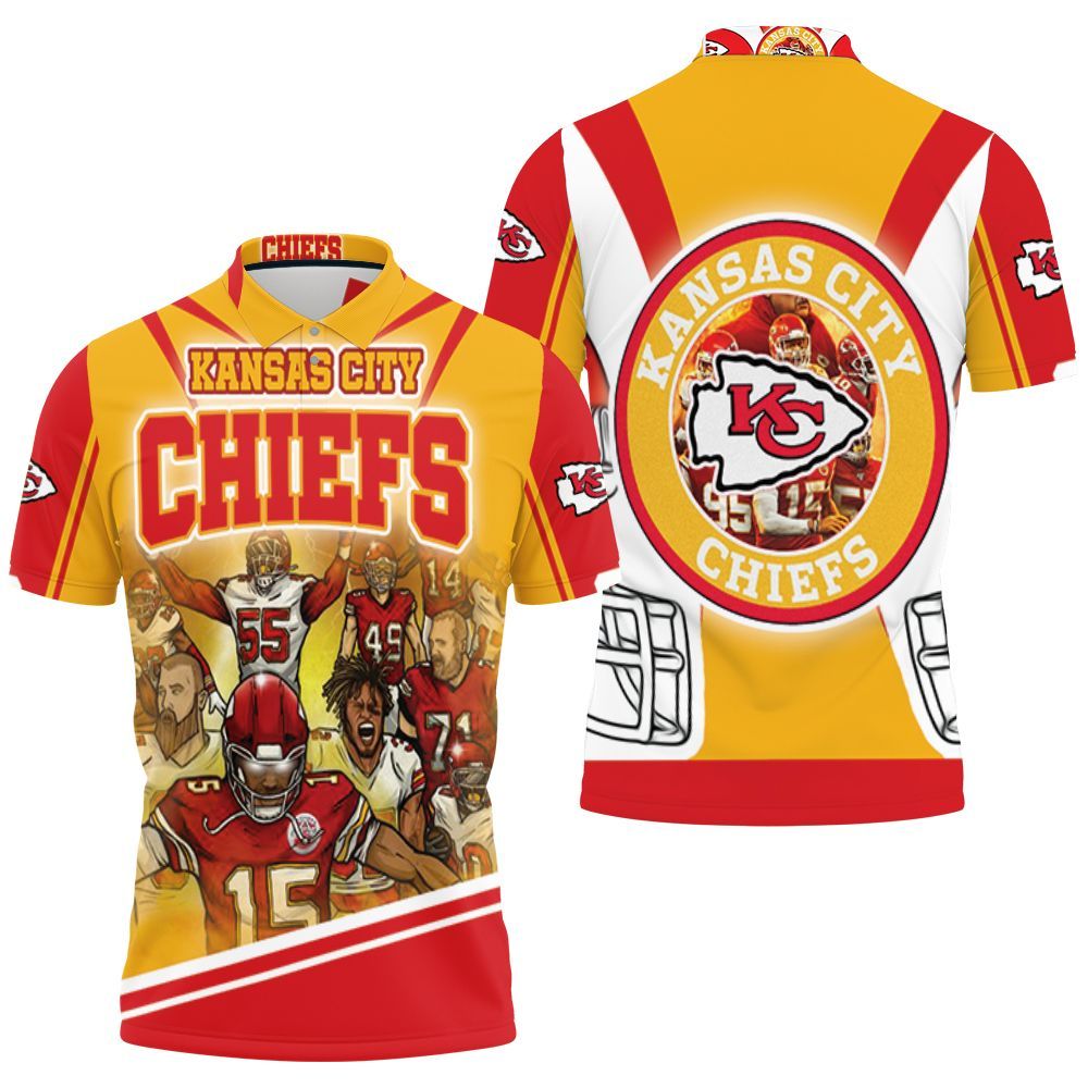 Kansas City Chiefs Super Bowl 2021 Afc West Division Champions For Fans Polo Shirt All Over Print Shirt 3d T-shirt