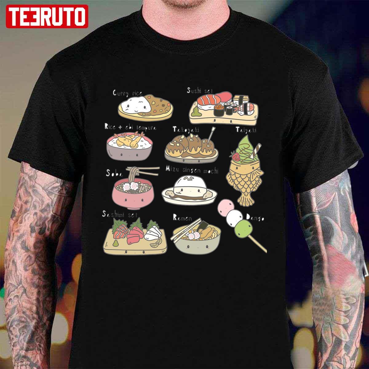 Kawaii Takoyaki Cute Japanese Food Vintage Unisex T-Shirt