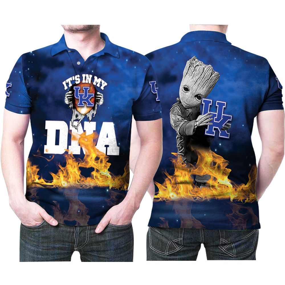 Kentucky Wildcats University Team It Is In My Uk Dna Groot Gift For Kentucky Wildcats Fans Polo Shirt All Over Print Shirt 3d T-shirt