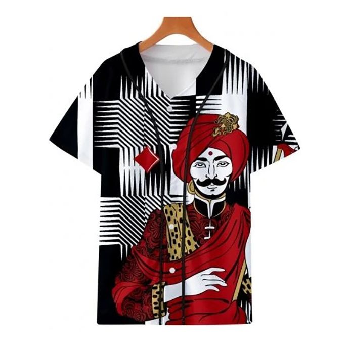 King Queen Poker Card 3 Gift For Lover Baseball Jersey