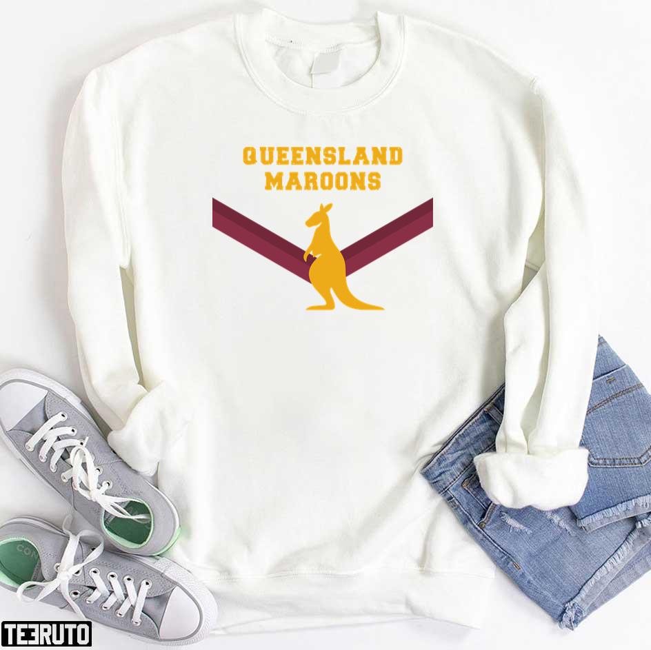 Logo Queensland Maroons Unisex T-Shirt