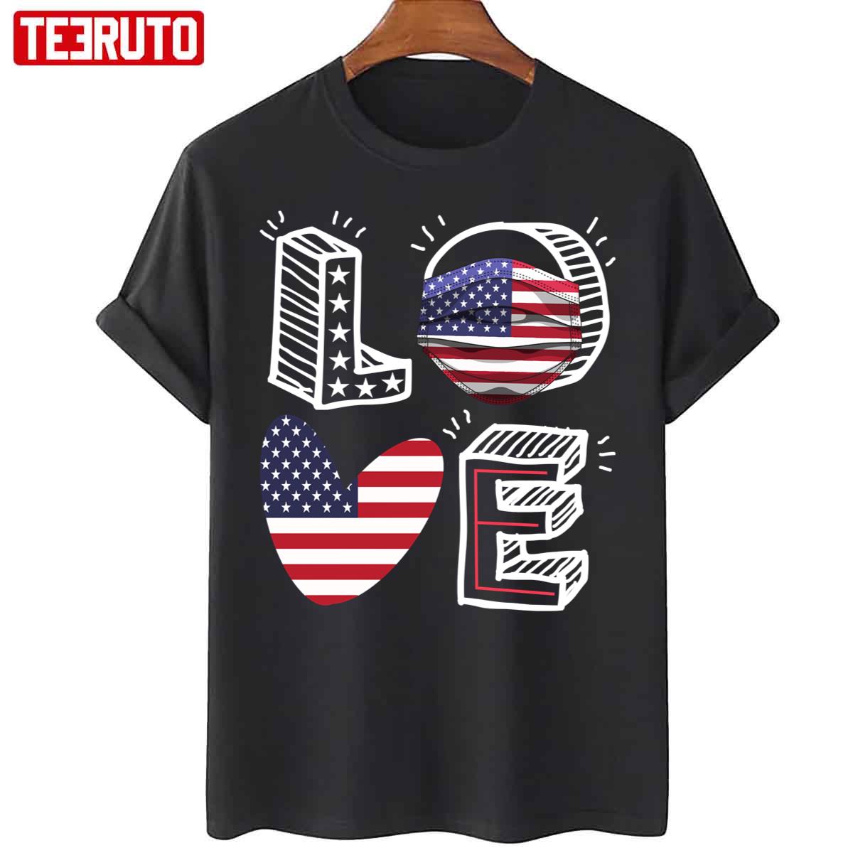 Love America 4th Of July Unisex T-Shirt