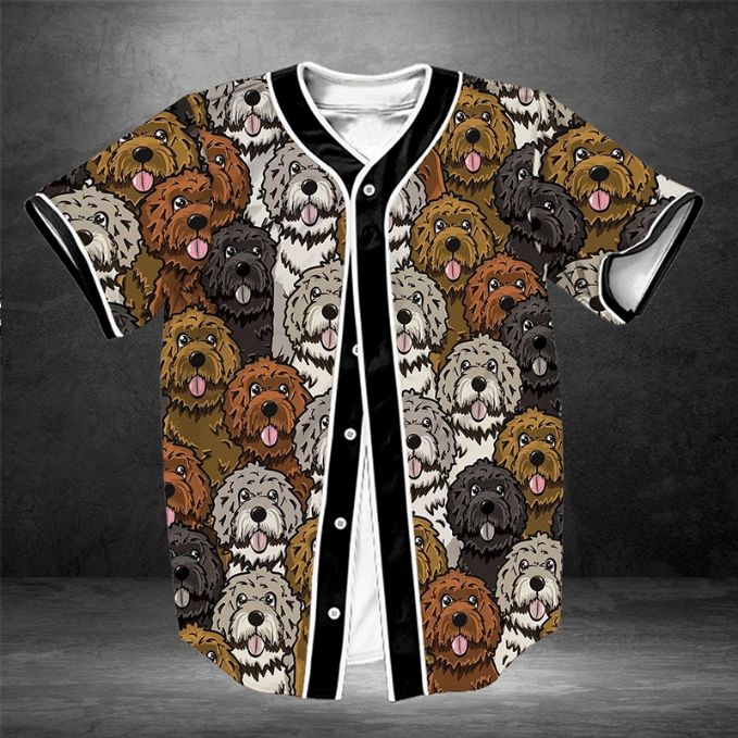Lovely Goldendoodle 12345 Gift For Lover Baseball Jersey