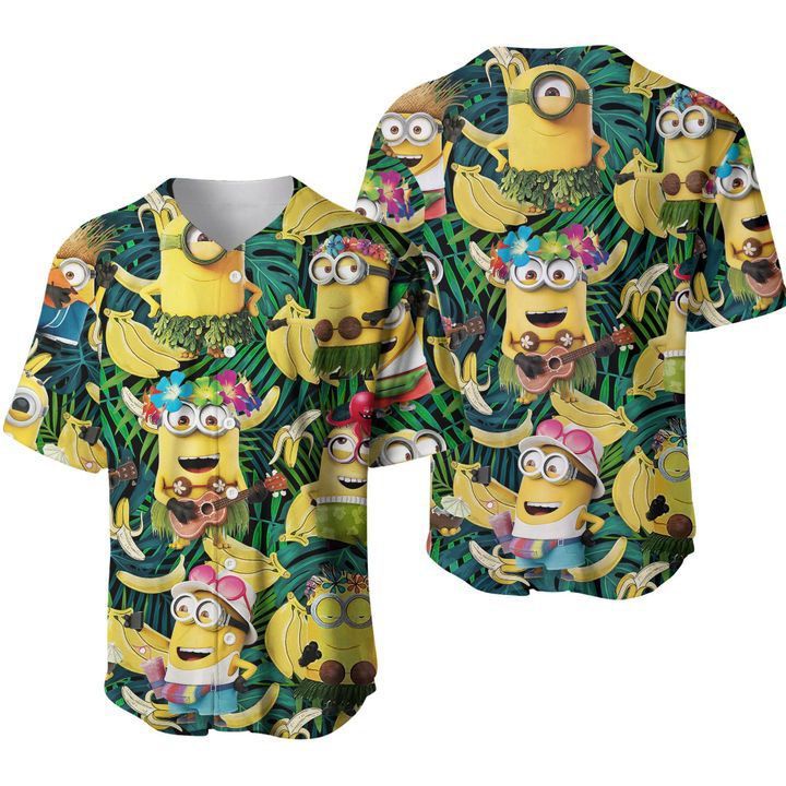 Lovely Minions Hawai 123456 Gift For Lover Baseball Jersey
