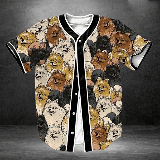 Lovely Pomeranian 12345 Gift For Lover Baseball Jersey
