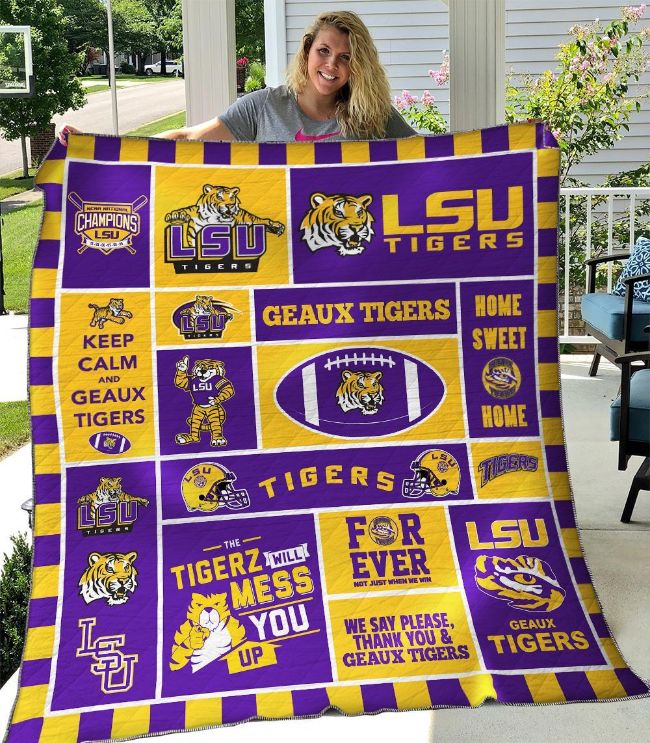 Lsu Tigers &Amp; New Orleans Saints Quilt Blanket – DovePrints