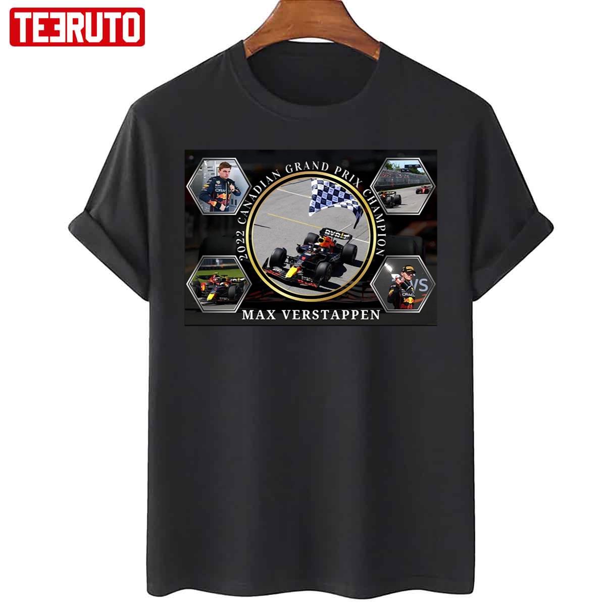 Max Verstappen 2022 Canadian Grand Prix Red Bull Racing Unisex T-Shirt