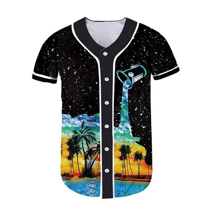 Mens Summer Trendy Bling Bling 12345 Gift For Lover Baseball Jersey