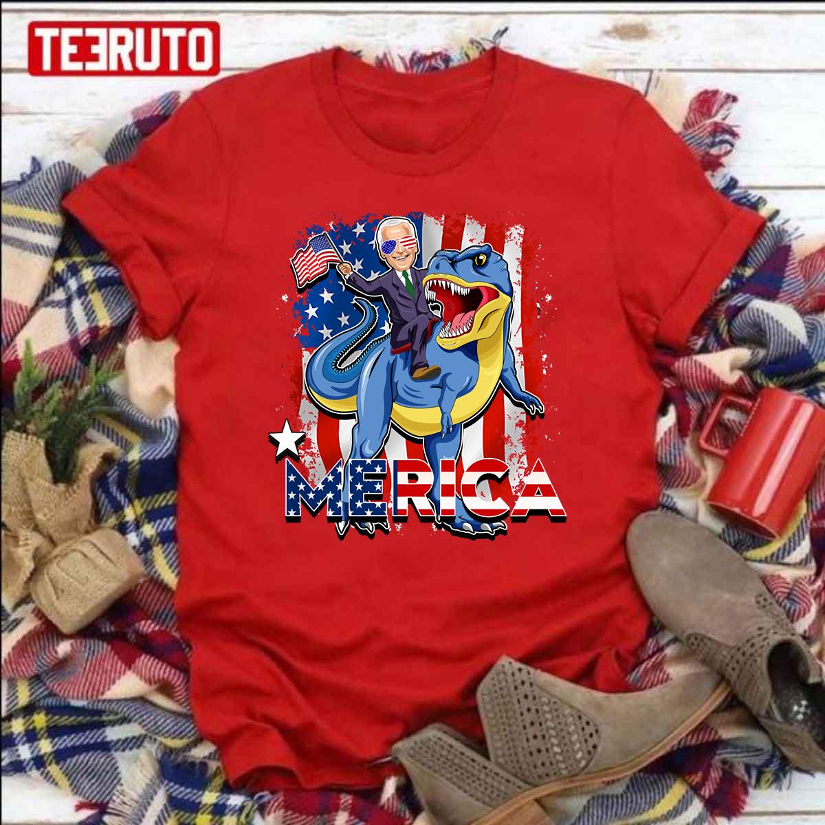 Merica President Joe Biden 4th Of July Unisex T-Shirt