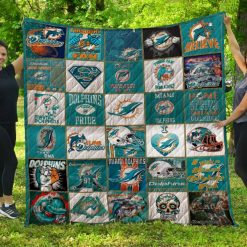 Miami Dolphins Quilt Blanket LC3