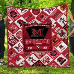Miami Redhawks Quilt Blanket LC4