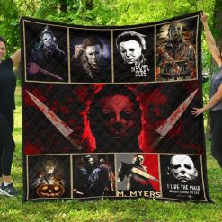 Michael Myer Halloween Horror Movies Quilt Blanket TT07