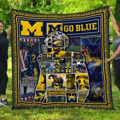 Michigan Wolverine Quilt Blanket LC8