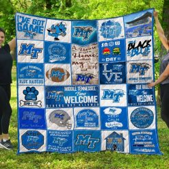 Middle Tennessee Blue Raiders Quilt Blanket