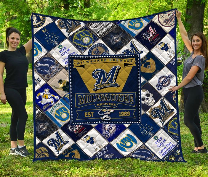 Milwaukee Brewers Quilt Blanket - Teeruto