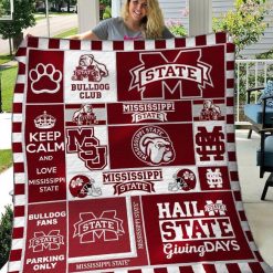 Mississippi State Bulldogs Ver1 Quilt Blanket