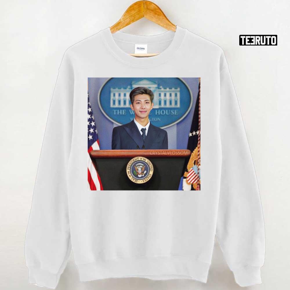Namjoon For President 2022 White House BTS K-Pop Band Unisex T-Shirt
