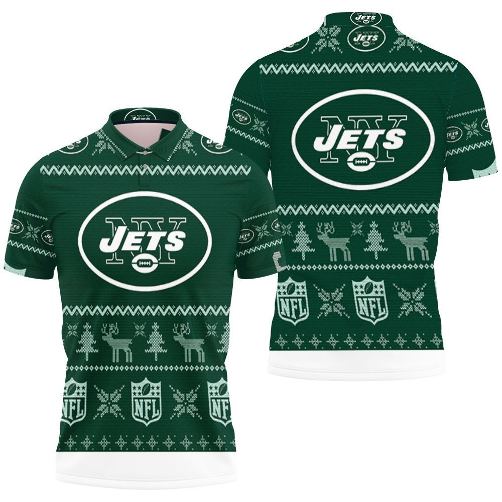 New York Jets Nfl Ugly Sweatshirt Christmas 3d Polo Shirt All Over Print Shirt 3d T-shirt