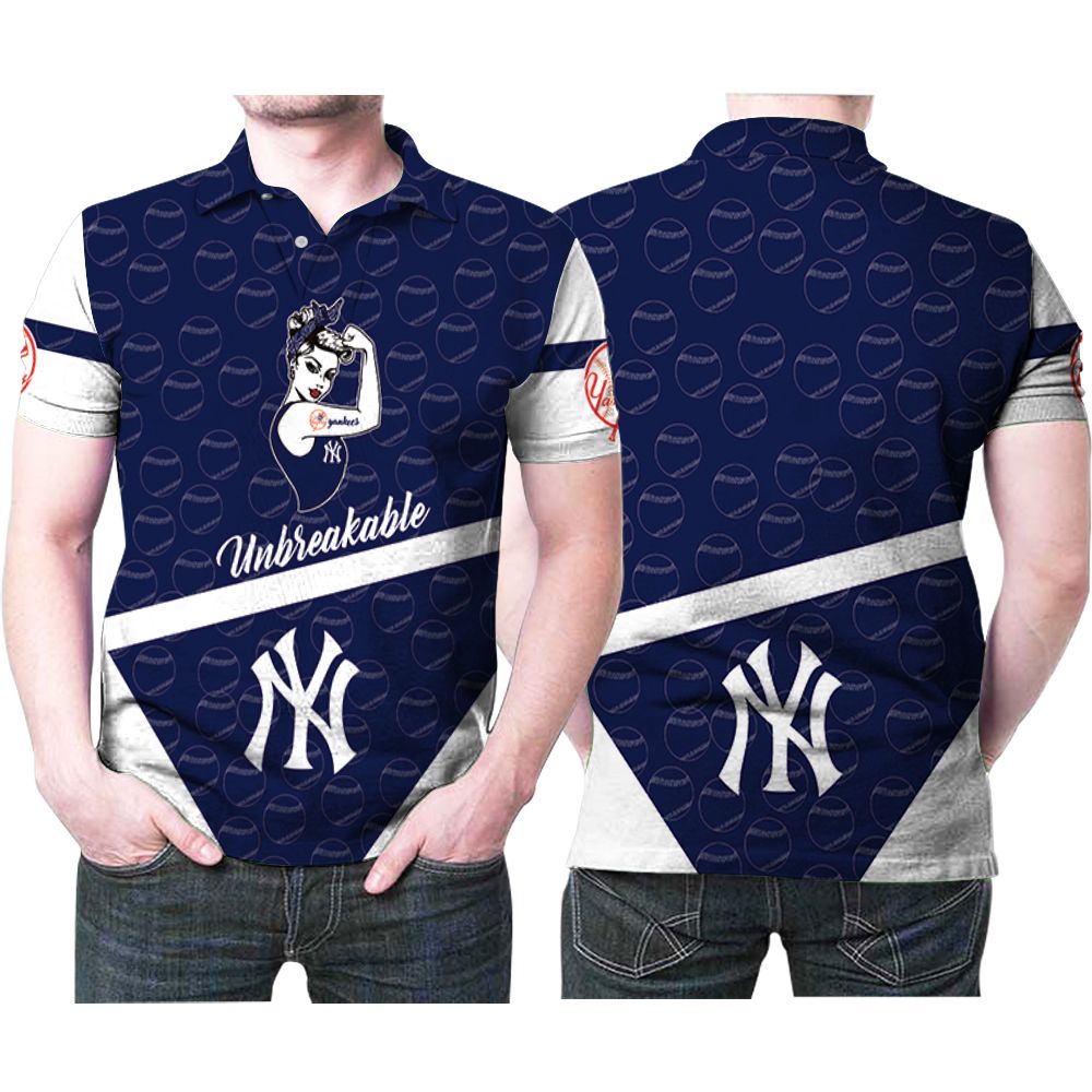 New York Yankees Mlb Baseball Logo Team Unbreakable Gift For New York Yankees Fans Baseball Lovers Polo Shirt All Over Print Shirt 3d T-shirt