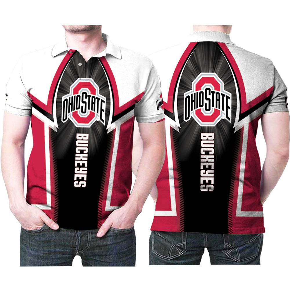 Ohio State Buckeyes Bright Logo All Over 3d Designed For Ohio State Buckeyes Fan Polo Shirt All Over Print Shirt 3d T-shirt