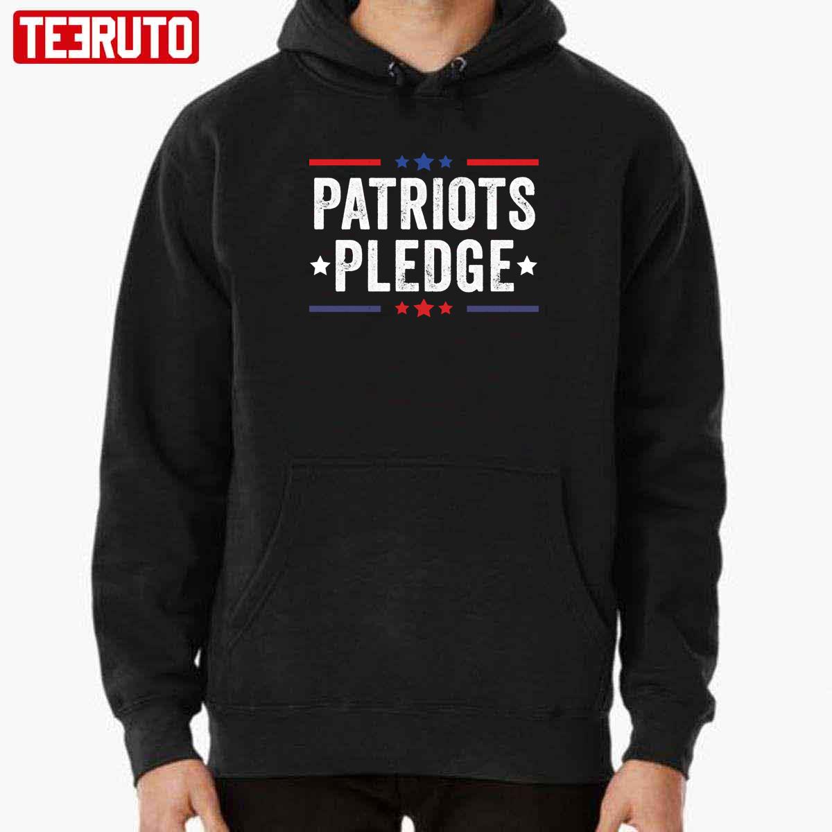 Patriots Pledge 4th Of July Vintage American USA Flag Unisex Sweatshirt