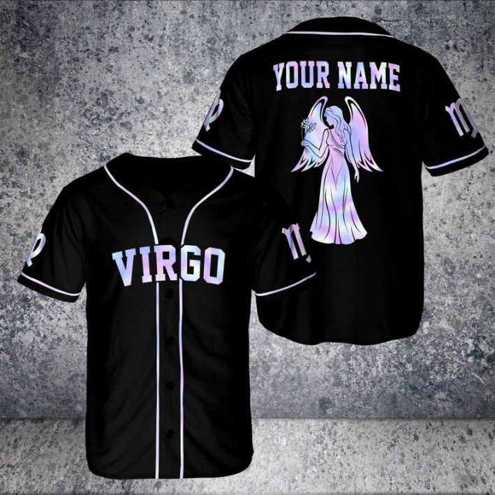 Personalized Virgo Zodiac Baseball Shirt Birthday Gift Jersey