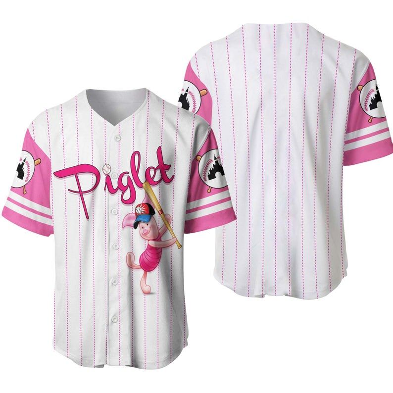 Piglet Winnie The Pooh Baseball Jersey 555 Gift For Lover Jersey