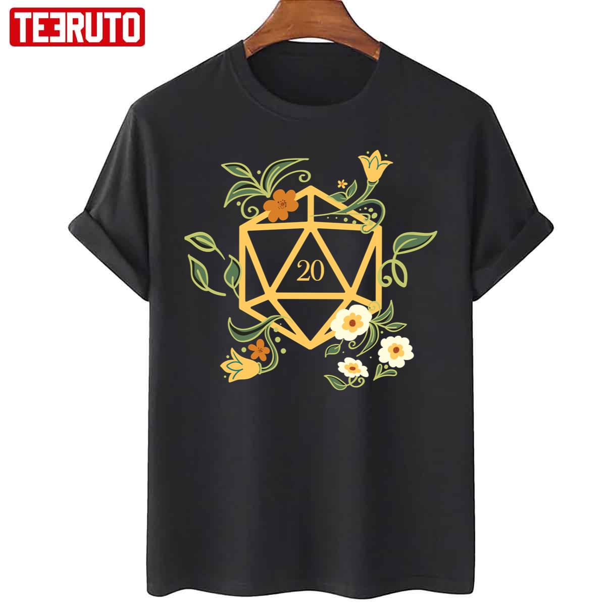 Plant Lovers Polyhedral D20 Dice Unisex T-Shirt