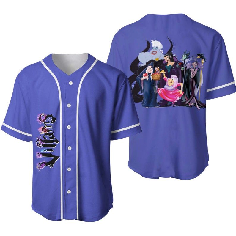 Player Villians Disney Baseball Jersey 3456 Gift For Lover Jersey