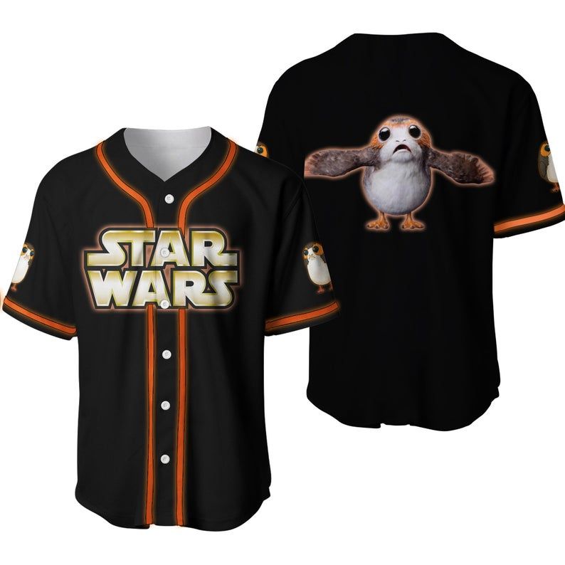 Porg Player Star Wars Baseball Jersey 222 Gift For Lover Jersey