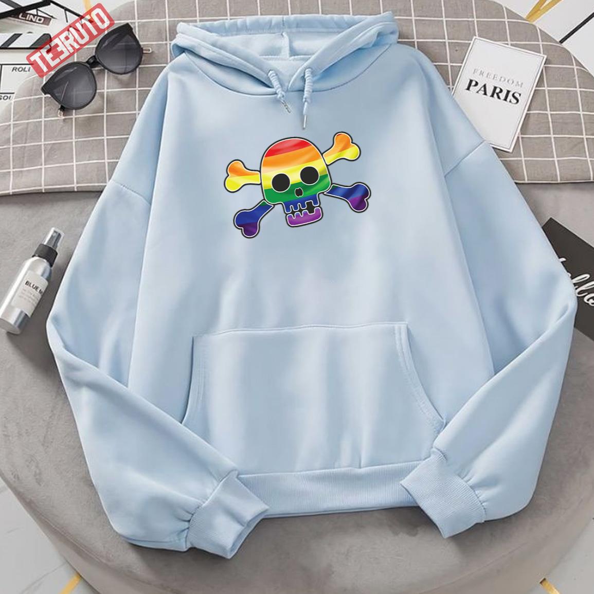 Rainbow Skull Our Flag Means Death Unisex Hoodie