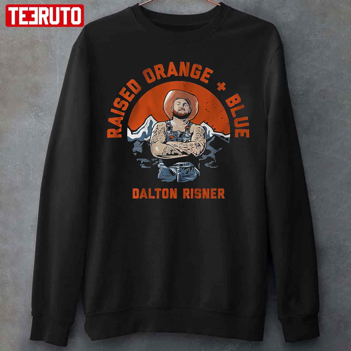 Raised Orange Blue Dalton Risner For Denver Broncos Fans Unisex T-Shirt -  Teeruto