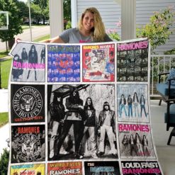 Ramones Compilations Albums Quilt Blanket 02