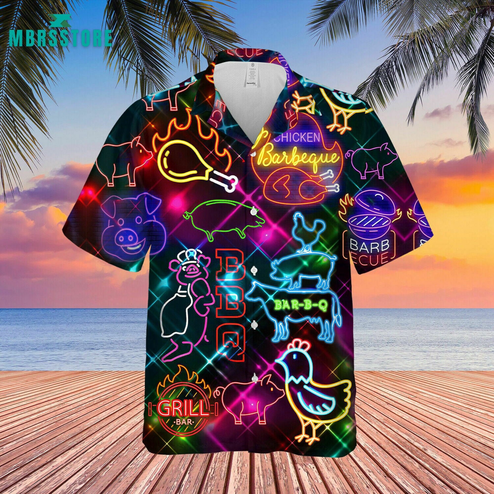 Real Men Smell Like Barbecue Summer Hawaiian Shirt