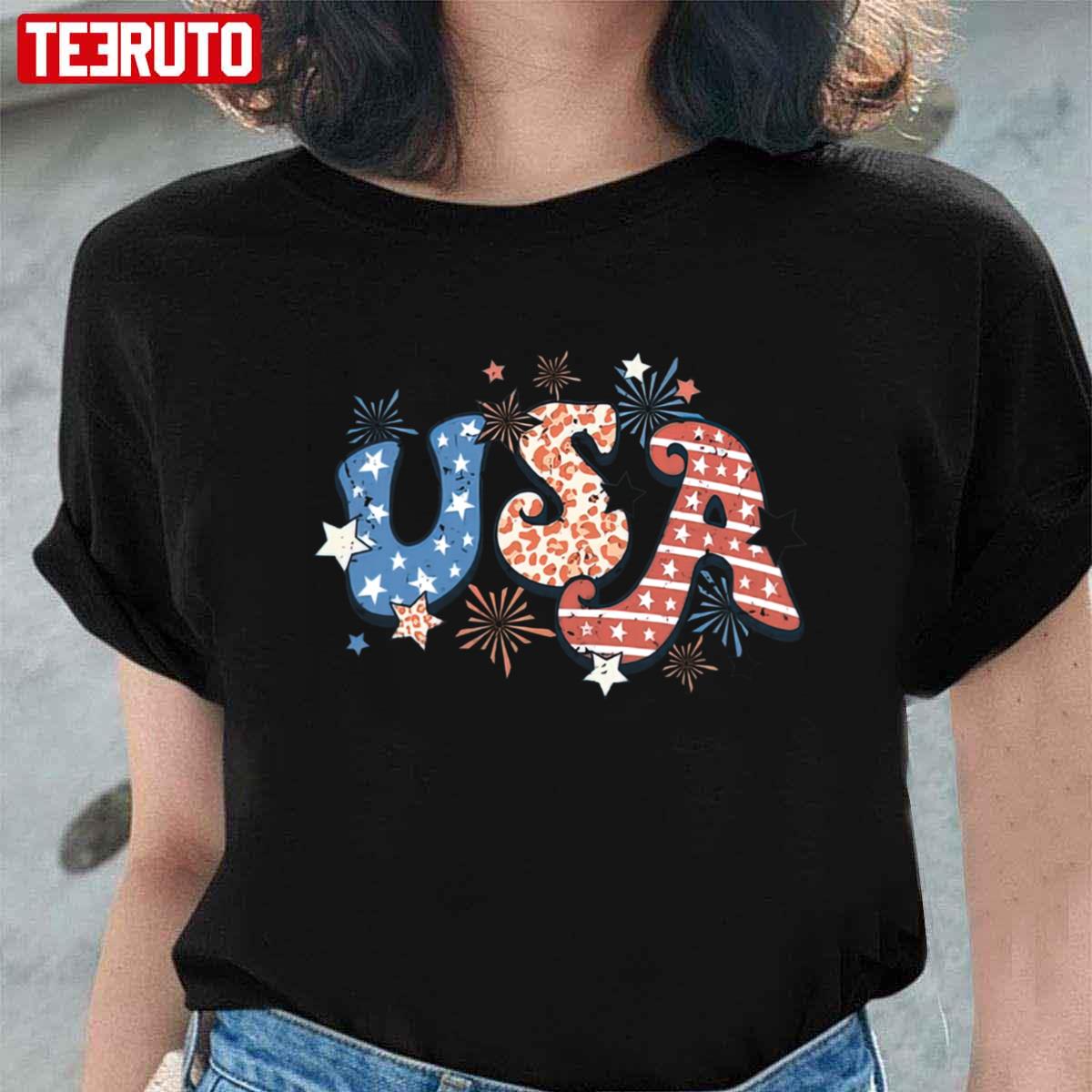 Retro USA Comfort Colors 4th Of July Unisex T-Shirt