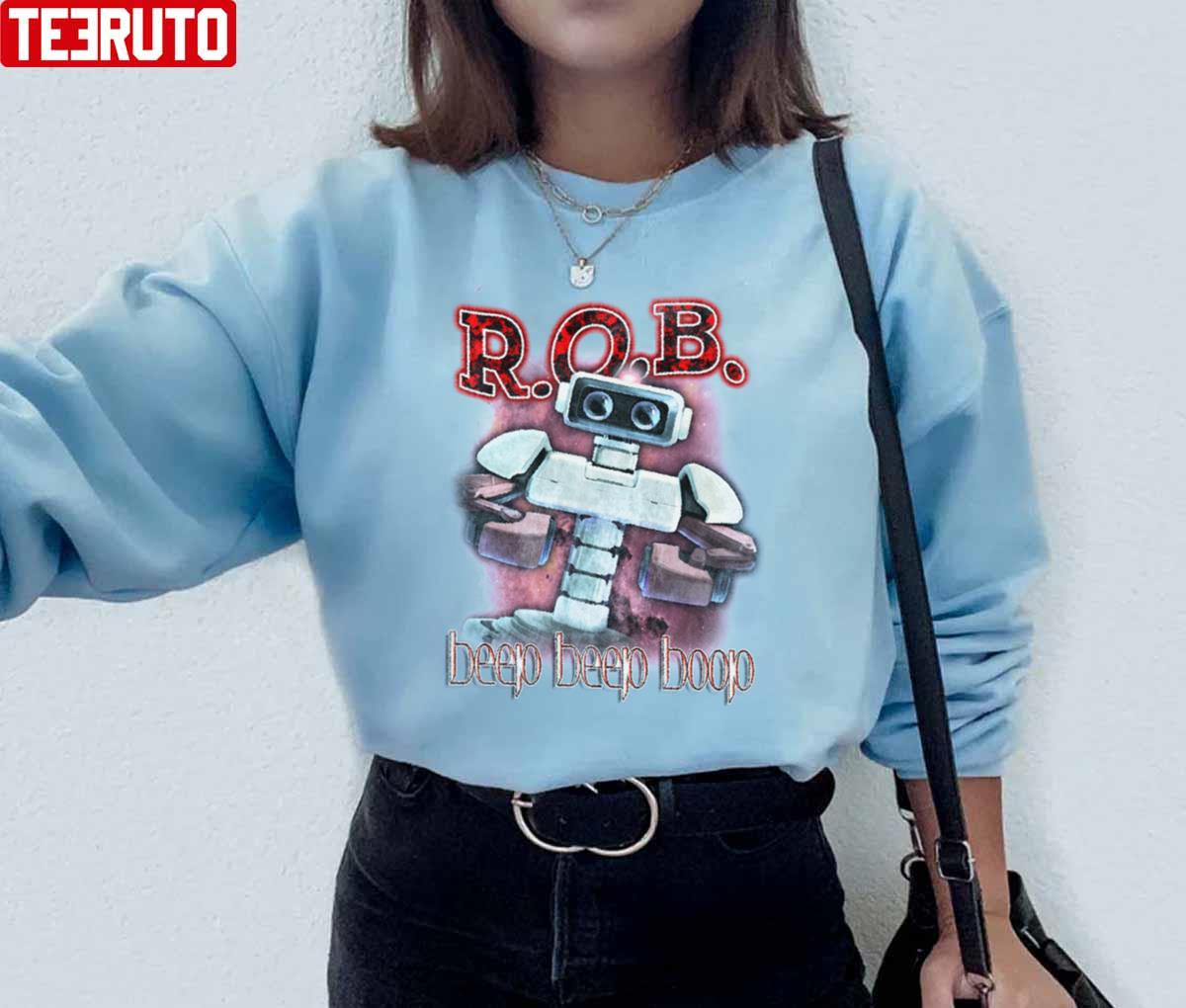 R.O.B Beep Beep Boop Vintage Unisex Sweatshirt