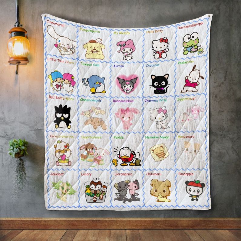 Sanrio Pattern Blanket