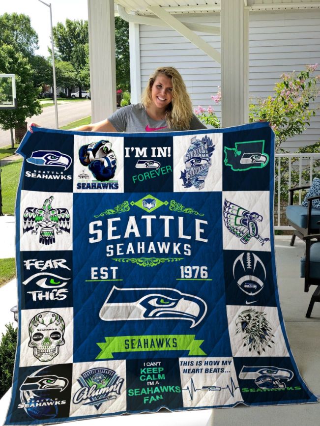 Seattle Seahawks 60'' x 70'' Halloween Pumpkin Throw Blanket