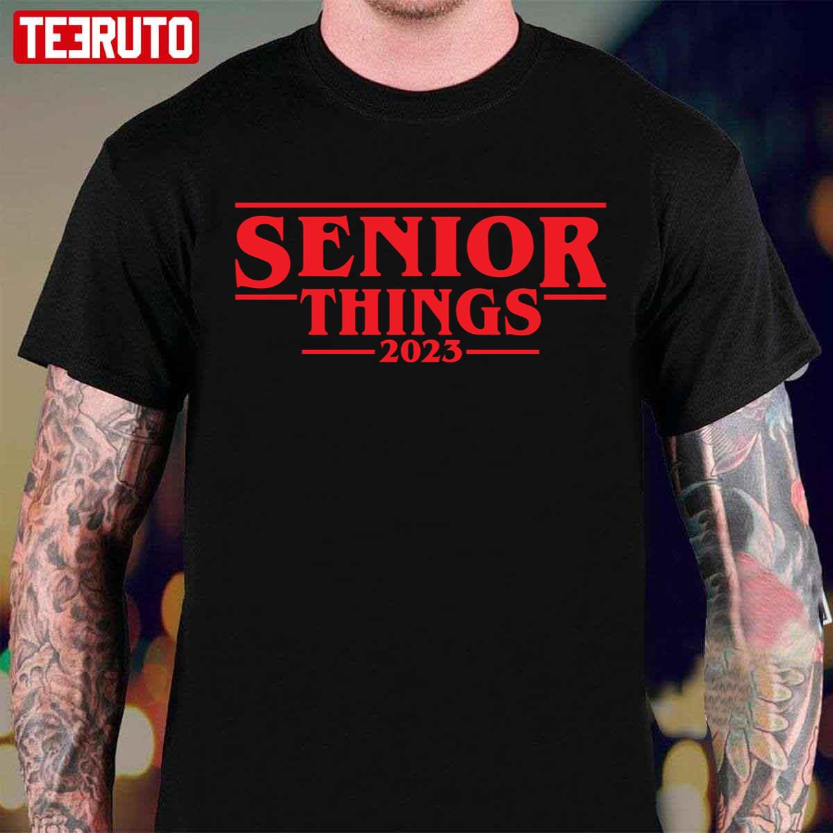 Senior Things 2023 Funny Graduation Unisex Sweatshirt