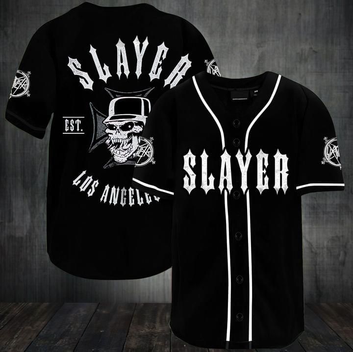 Slayer Thrash Metal Band Los Angeles Gift For Lover Baseball Jersey